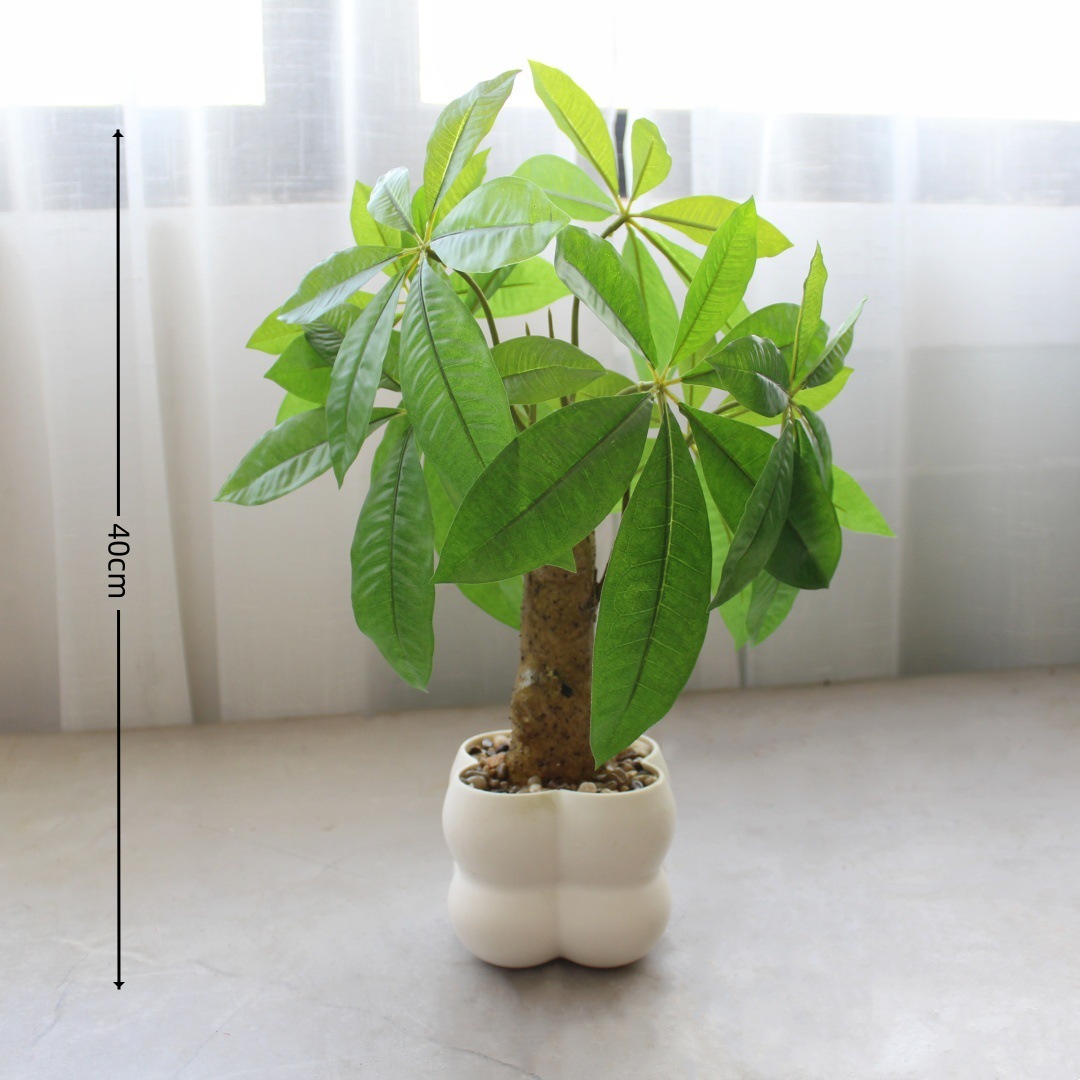 artificial flower pachira macrocarpa greenery bonsai artificial plant factory direct supply artificial flower creative home decoration artificial pot Application Scenario