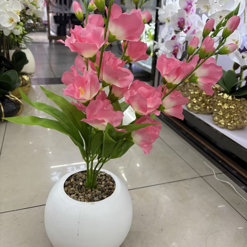 Artificial potted plants, artificial flowers, fake flowers, Ins-style home decoration, green plants, display Windows, display cabinets and ornaments Specification image