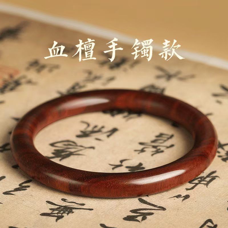 putuo mountain jade green sandalwood jewelry bracelet women's new chinese style wooden sandalwood crafts ornament exquisite gift Item Picture