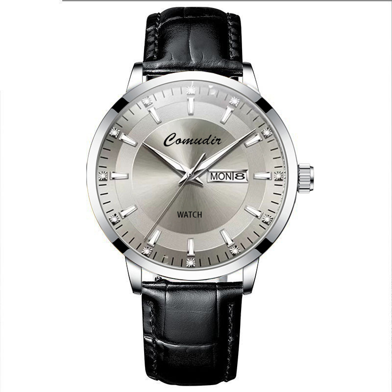 men's watch imitation automatic mechanical watch men's hollow double calendar quartz watch men's swiss famous watch full figure