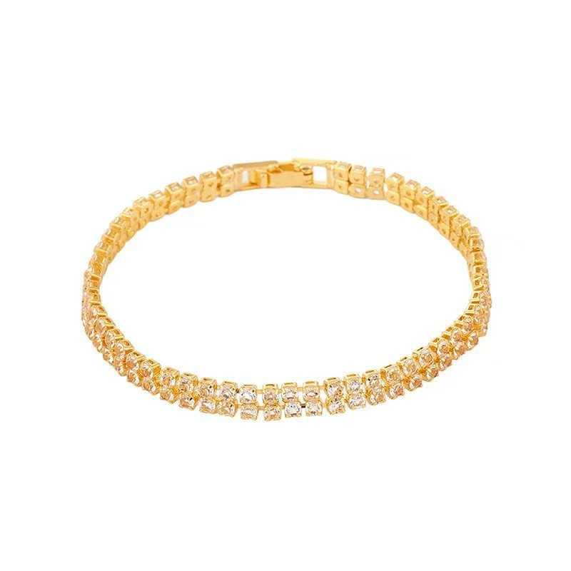 cross-border fashion zircon bracelet female minority simple crystal high sense bracelet accessories jewelry ornament wholesale Application Scenario