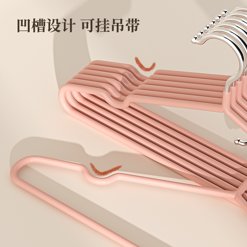 new balcony anti-slip traceless pvc coated hanger clothing store hanger hook hanging sling multifunctional clothes hanger Application Scenario