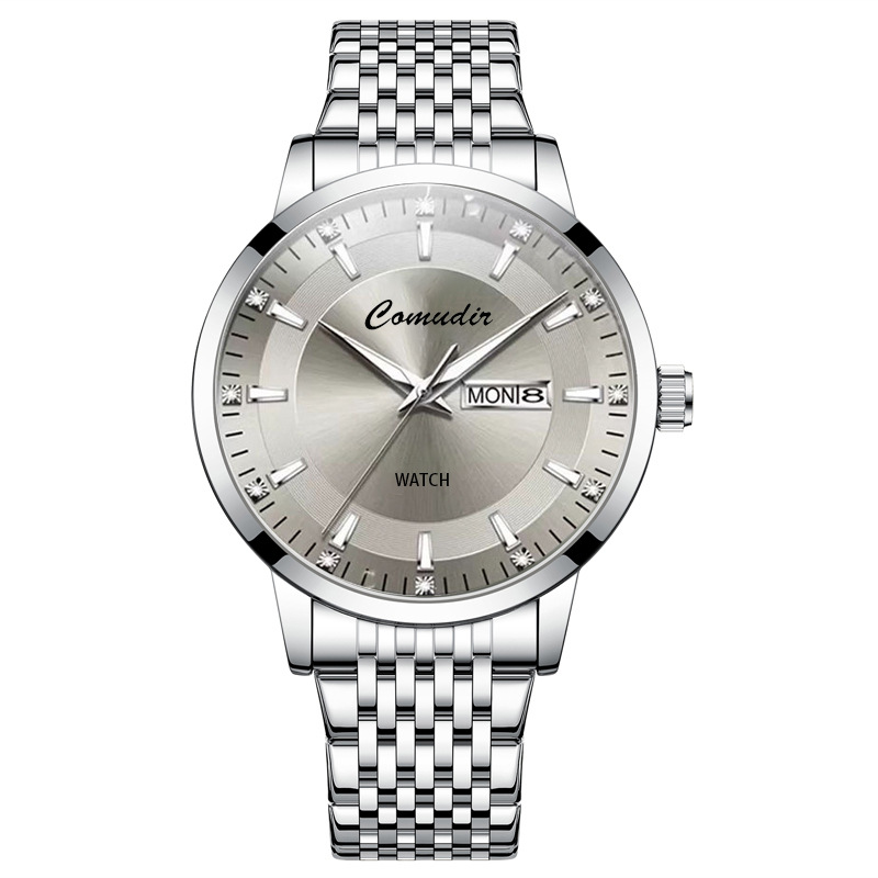 men's watch imitation automatic mechanical watch men's hollow double calendar quartz watch men's swiss famous watch details Picture