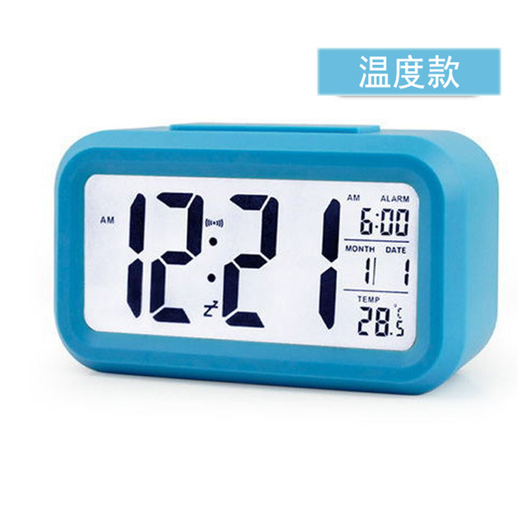 smart alarm clock student children electronic alarm clock table clock large screen digital luminous smart clock cross-border hot selling details Picture