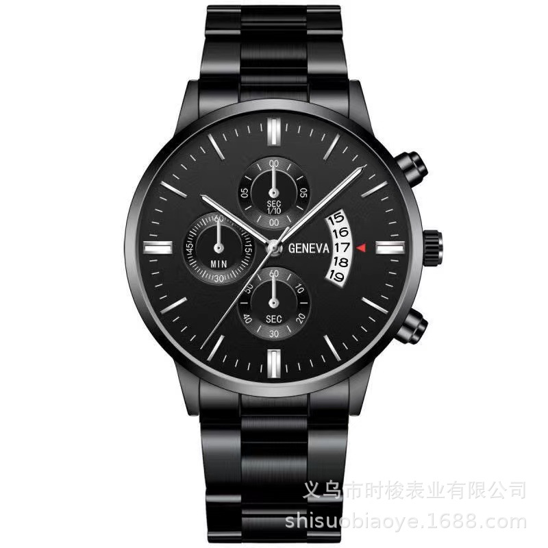 factory direct sales calendar steel watch men's large dial quartz watch cross-border men's watch foreign trade men's watch wholesale Application Scenario