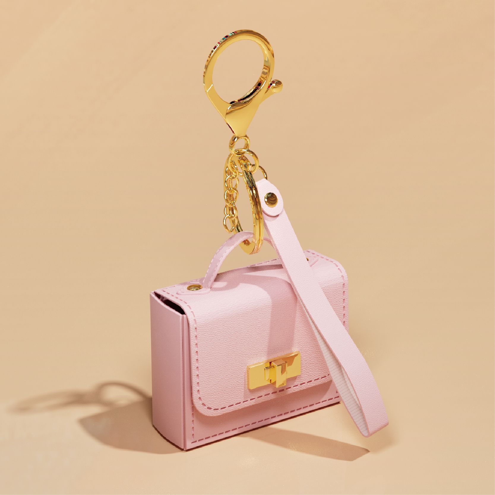 mini small bag keychain pu leather rope handle coin purse accessories pendant cell phone bag jewelry hang decorations gift Specification drawing