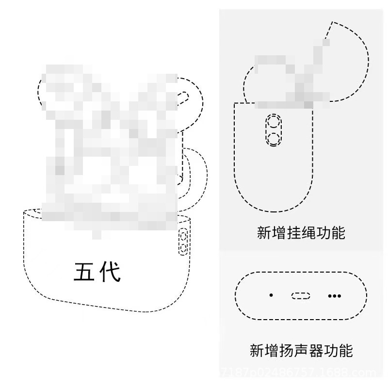 huaqiang north pro4 real wireless 6tws bluetooth headset second and third generation sports fourth, fifth and sixth generation gifts cross-border factory Application Scenario
