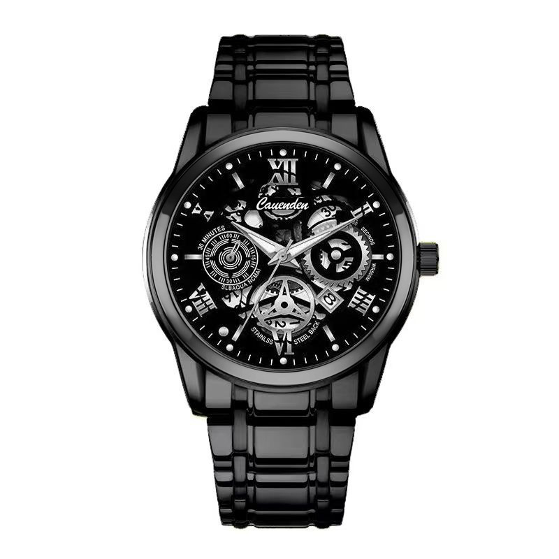 chennuo one piece dropshipping waterproof luminous hollow men's watch steel band quartz watch live foreign trade popular style watch Application Scenario