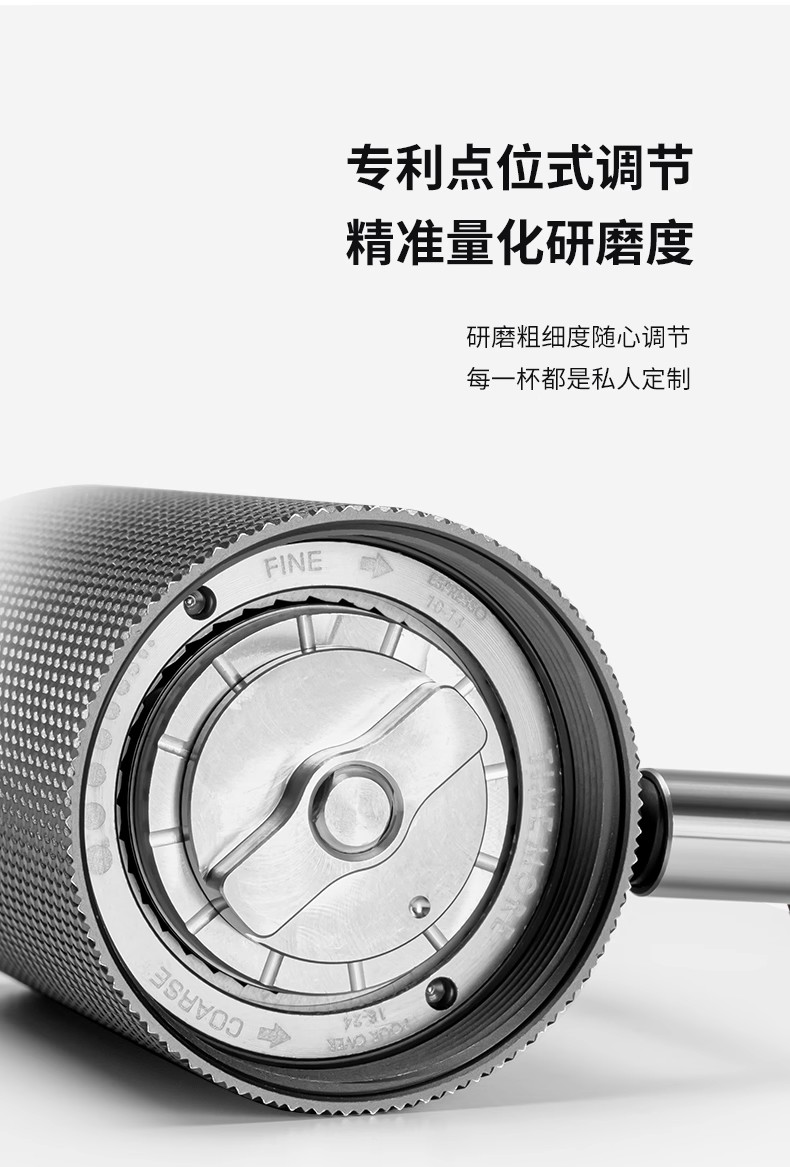 The Chestnut Nano portable folding hand-cranked coffee grinder is a household coffee bean grinder with a central axis positioning, foldable, portable and pocket-fitting stainless steel Nano coffee grinder pic 8