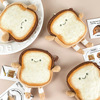 cartoon sliced toast mini coin purse butter bread plush wallet children coin bag headphones storage bag details Picture