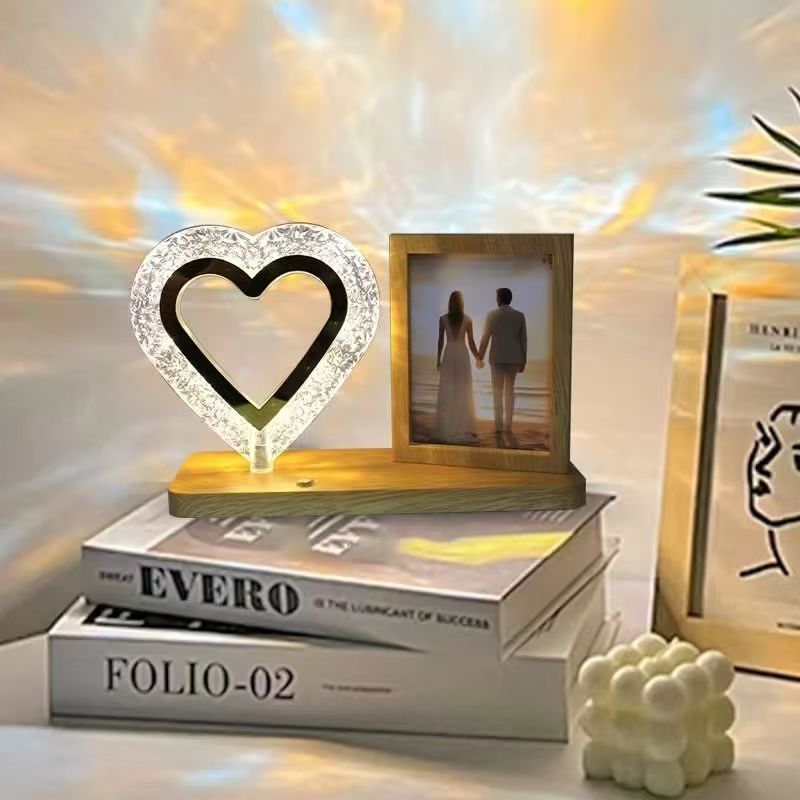 Touch screen switch with light, photo frame, density board photo frame, desk lamp photo frame processing, custom photo frame, photo frame mirror, plastic photo frame, photo frame factory detail image 8