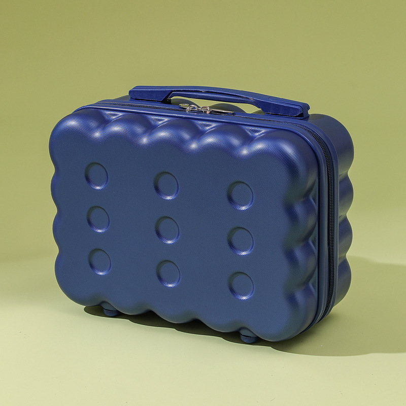 portable box 14-inch luggage macaron biscuit make-up bag cute mini gift suitcase for men and women details Picture