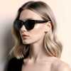 new polarized hot sale in europe and america sunglasses fashion inlaid gold star discolored sunglasses women's uv protection ladies glasses full figure
