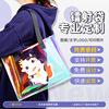 pvc laser bag custom printed logo small batch iridescent transparent shopping bag plastic handbag waterproof gel bag Item Picture