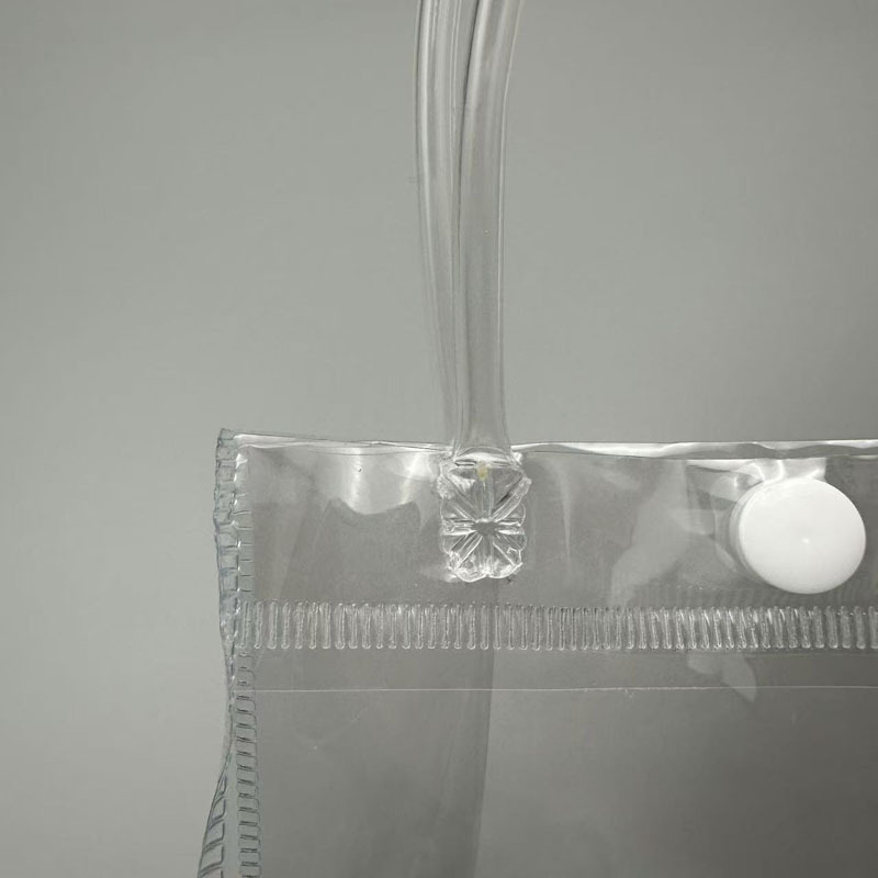 transparent pve handbag gift bag candy gift bag plastic bag printing logo packing bag gift bag Specification drawing