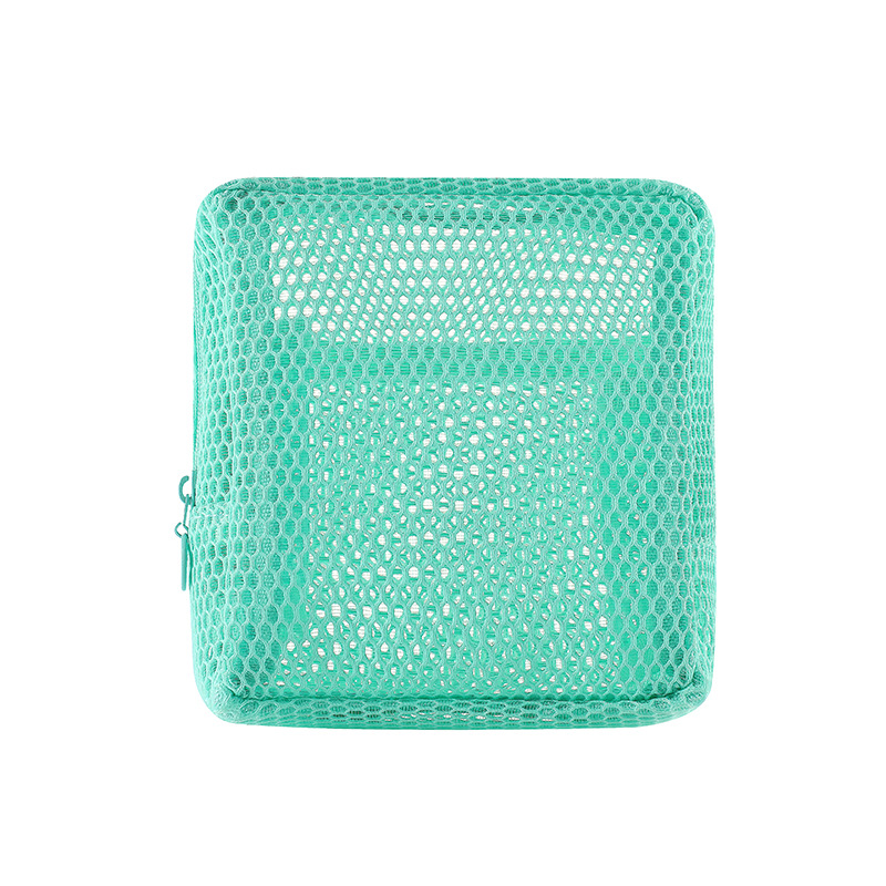 dopamine color square bag large capacity portable mesh small cosmetic bag lipstick storage bag mesh napkins dispenser bag full figure