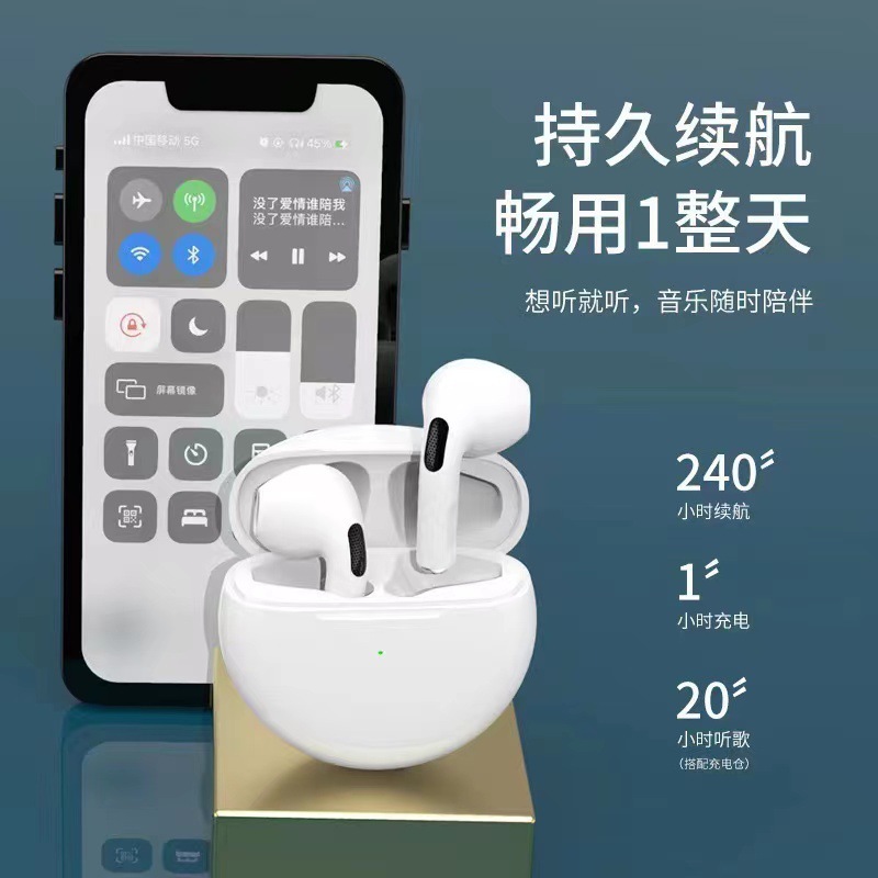 exclusive for cross-border pro6 bluetooth headset true wireless in-ear ultra-long life battery tws sports wireless bluetooth headset Application Scenario