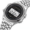 male and female student led electronic watch wr f91w steel belt a159 harajuku style fashion watch multi-functional led watch Item Picture