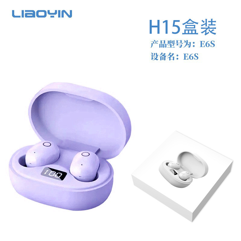 j15 new women's headset bluetooth wireless mini cute girl good-looking do not hurt ears comfortable high sound quality e6s Item Picture