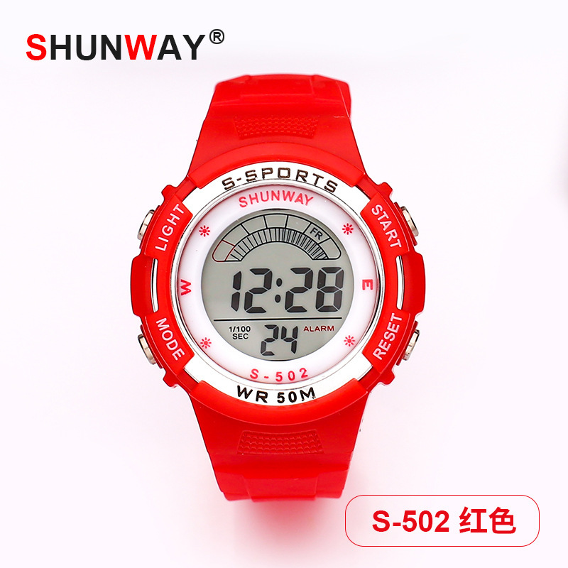 led luminous elementary school student sports watch simple 50m waterproof electronic watch children's multi-function watch wholesale Item Picture