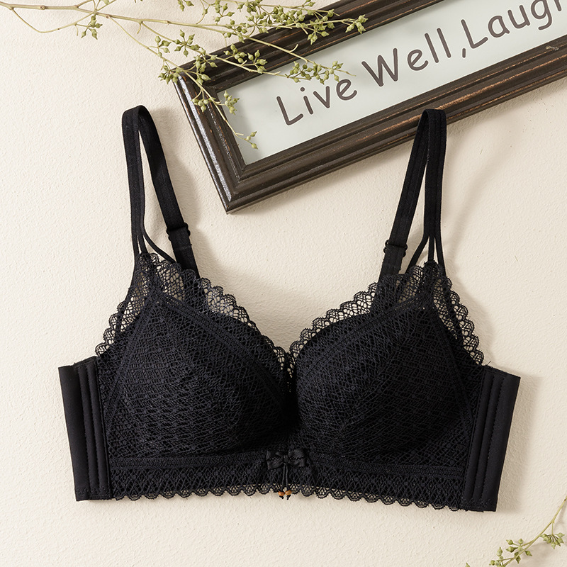 new small breast push up bra sexy lace push up adjustable bra wireless accessory breast push up women's underwear full figure