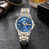 casual temperament double calendar room gold men's watch diamond luminous rivet live quartz steel watch men's watch Application Scenario