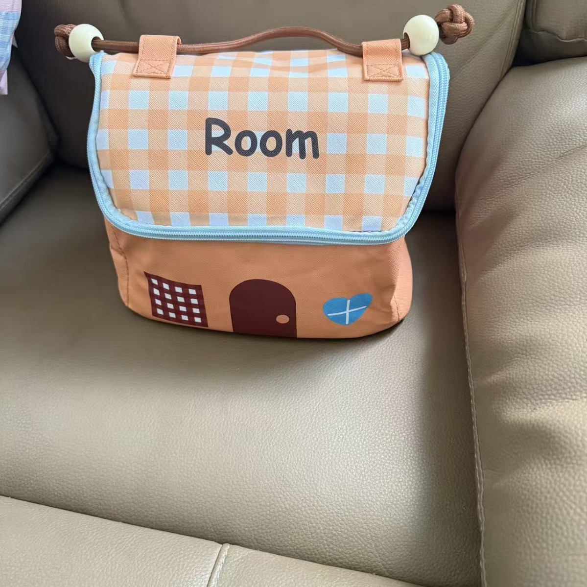 new dopamine house cosmetic bag color matching large capacity partition travel portable cosmetic bag storage bag storage details Picture