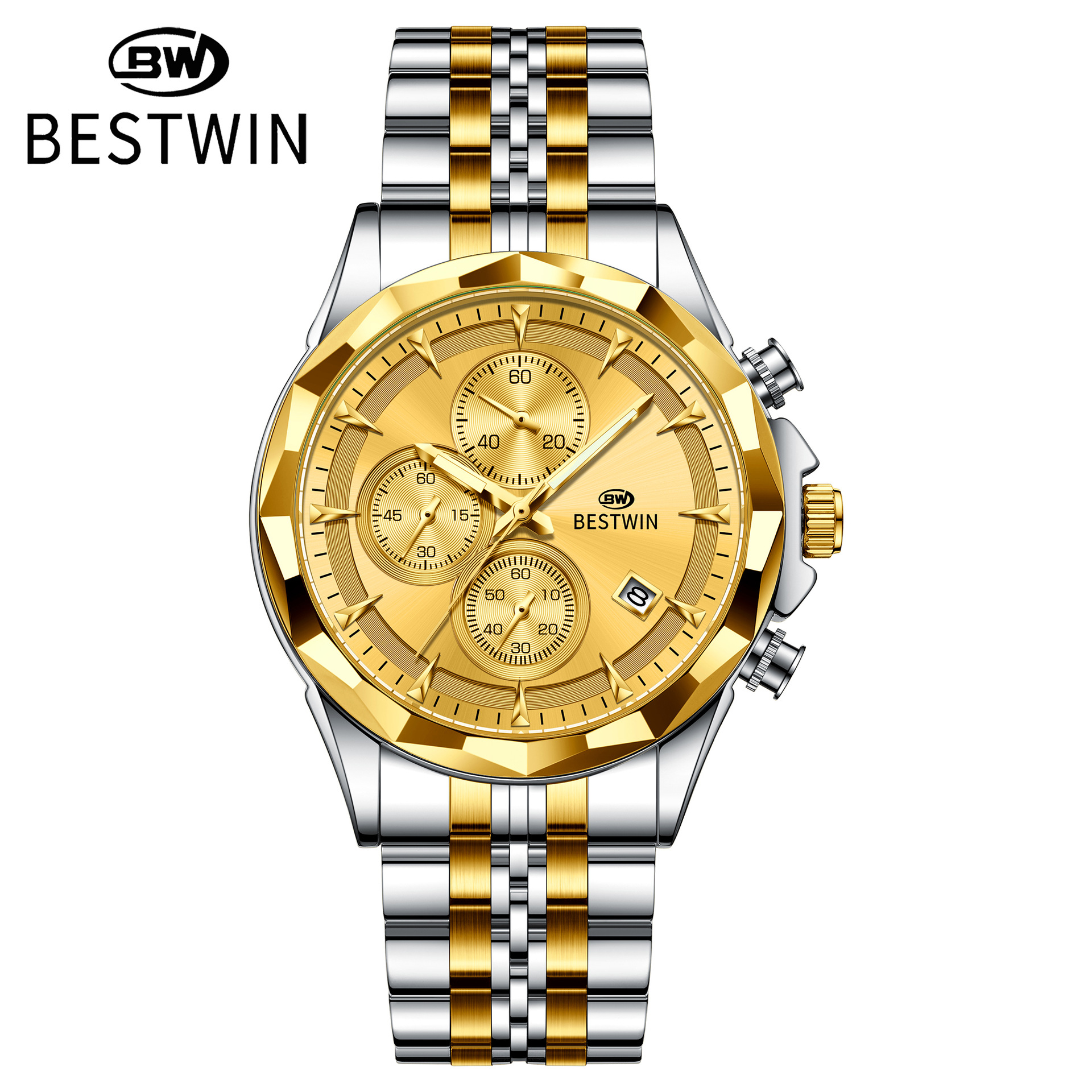 wristwatches men's watch male doctor bestwin luminous six-pin personal watch fashion men's watch details Picture