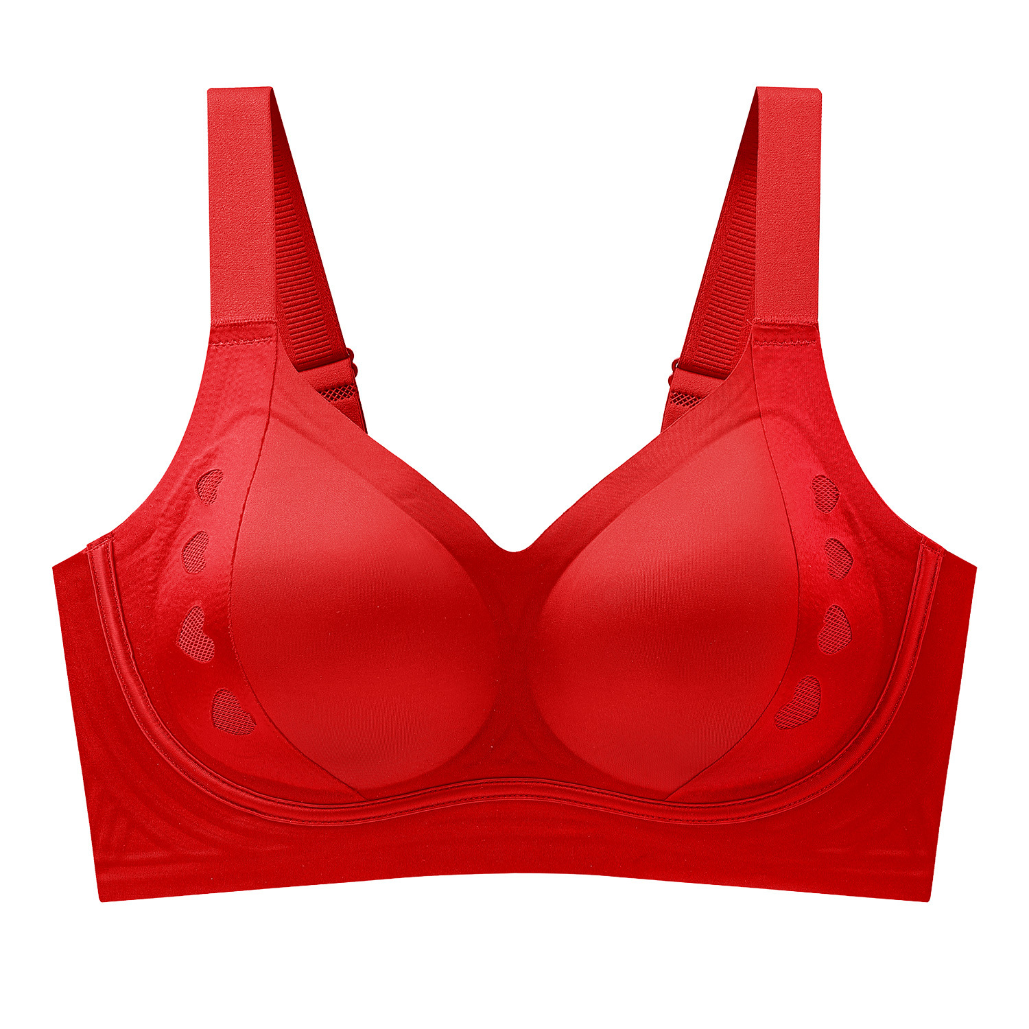 new seamless section surface anti-gravity lifting underwear fixed cup soft support push up no wire accessory breast push up bra full figure
