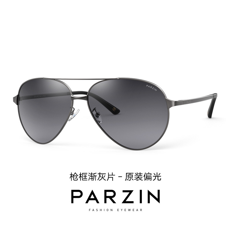 parzin sunglasses men's trendy large frame pilot aviator sunglasses polarized driving sunglasses fashion sunglasses 8009 Application Scenario