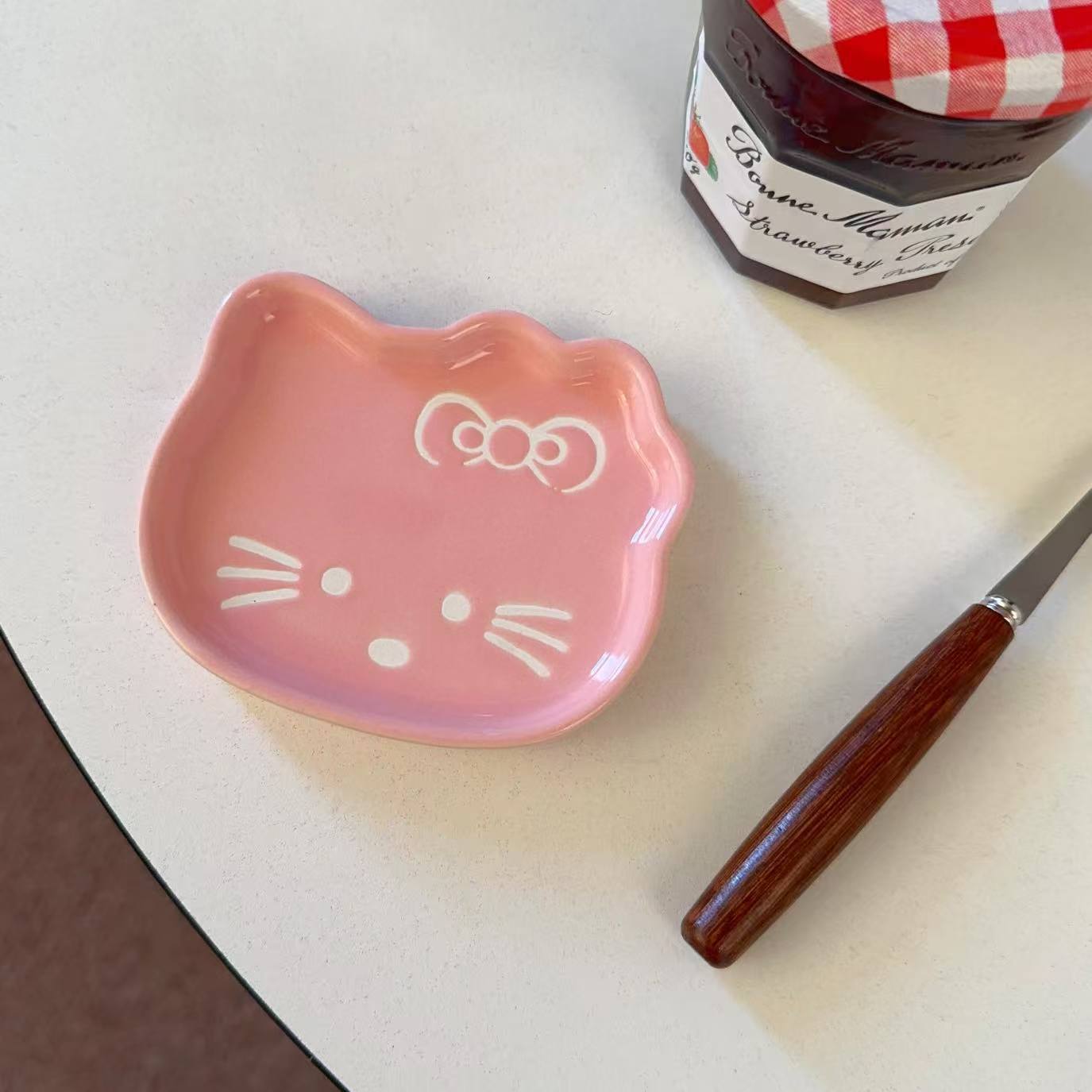japanese  saucer dish household ceramic soy sauce dish bone dish cute mini saucer multifunctional seasoning dish full figure