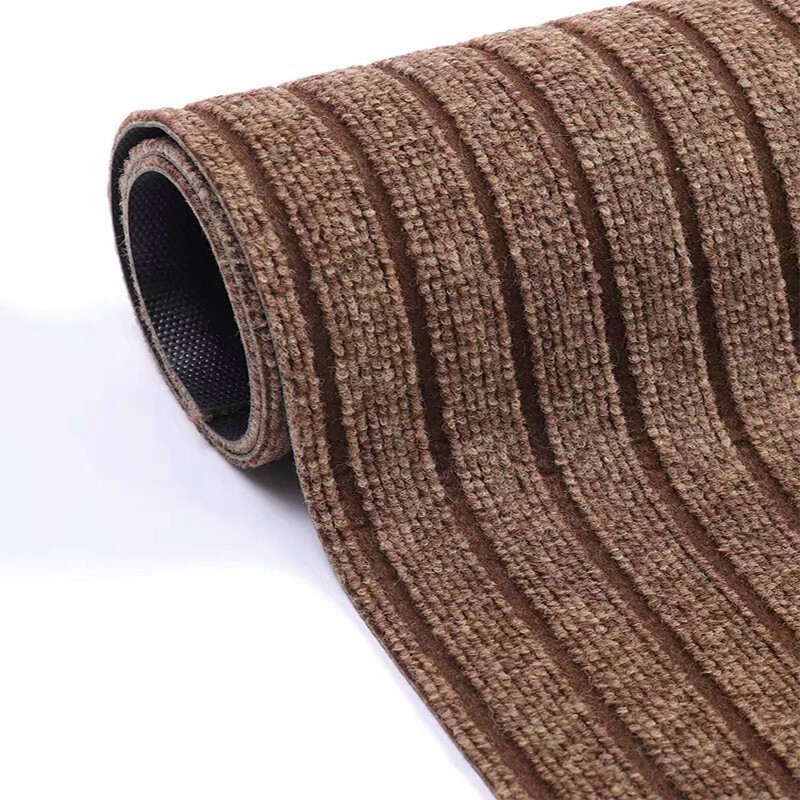 pvc double stripe carpet hotel commercial doorway non-slip floor mat kitchen absorbent mat toilet door mat Application Scenario