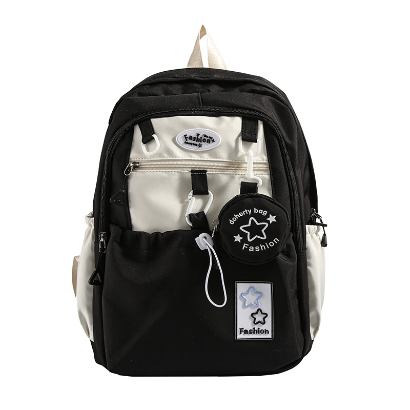 cross-border factory backpack women's 2025 new schoolbag korean style middle school students large capacity good-looking backpack full figure