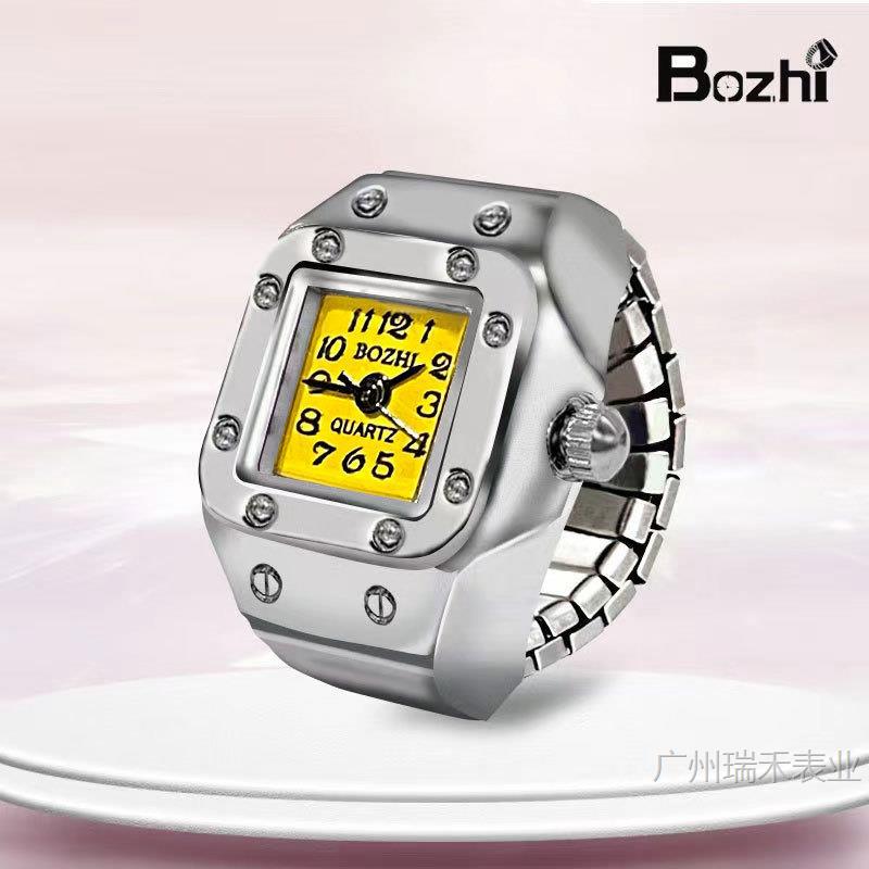 [ring watch] new hot sale creative alloy shell ring watch couple foreign trade new male and female manufacturers direct wholesale Item Picture