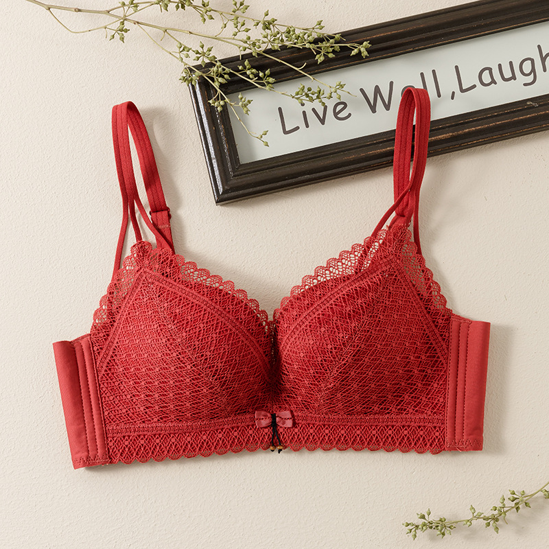 new small breast push up bra sexy lace push up adjustable bra wireless accessory breast push up women's underwear Item Picture
