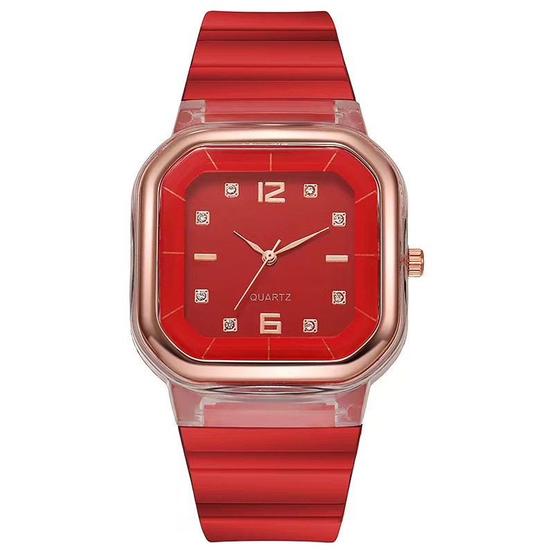 new fashion women's watches student square watch casual silicone trend children's watch women's quartz watch factory wholesale hand Application Scenario