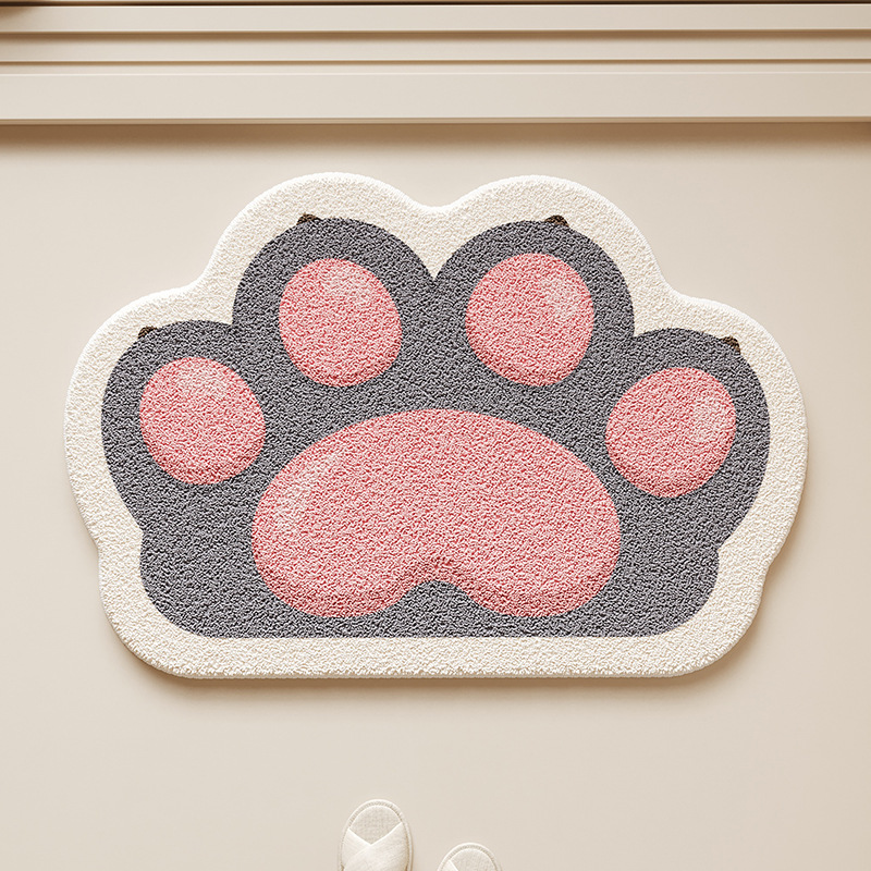 cute ins cashmere-like floor mat bathroom entrance easy-care door mat bathroom non-slip floor mat bedroom bedside blanket full figure