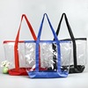 customized pvc handbag transparent plastic fashion pvc shoulder bag gift pvc laser handbag wholesale full figure