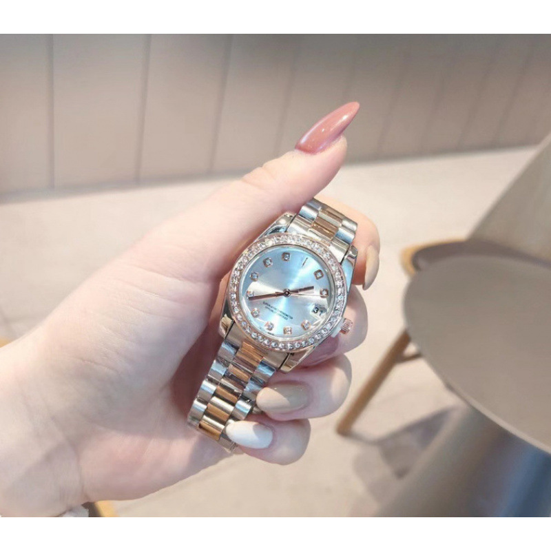 wechat hot-selling labor family series fashion trend steel watch women's famous watch quartz watch women's male generation hair full figure