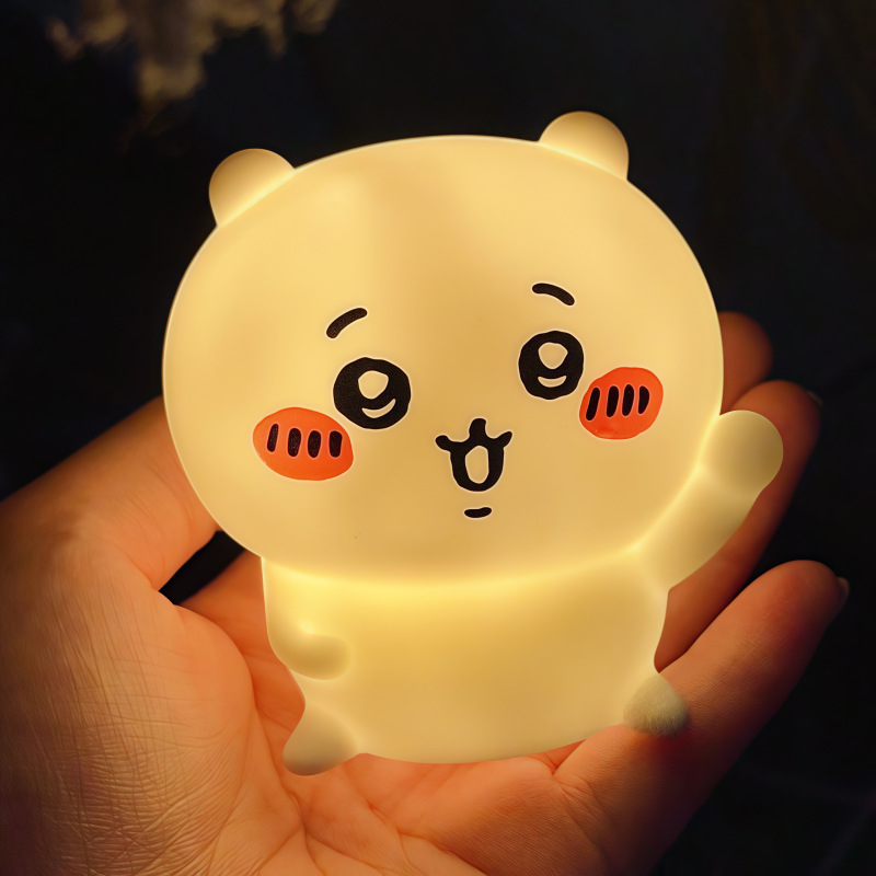 creative cute ji yi wu saqi xiao ba small night lamp birthday gift for girls night atmosphere vinyl small night lamp details Picture