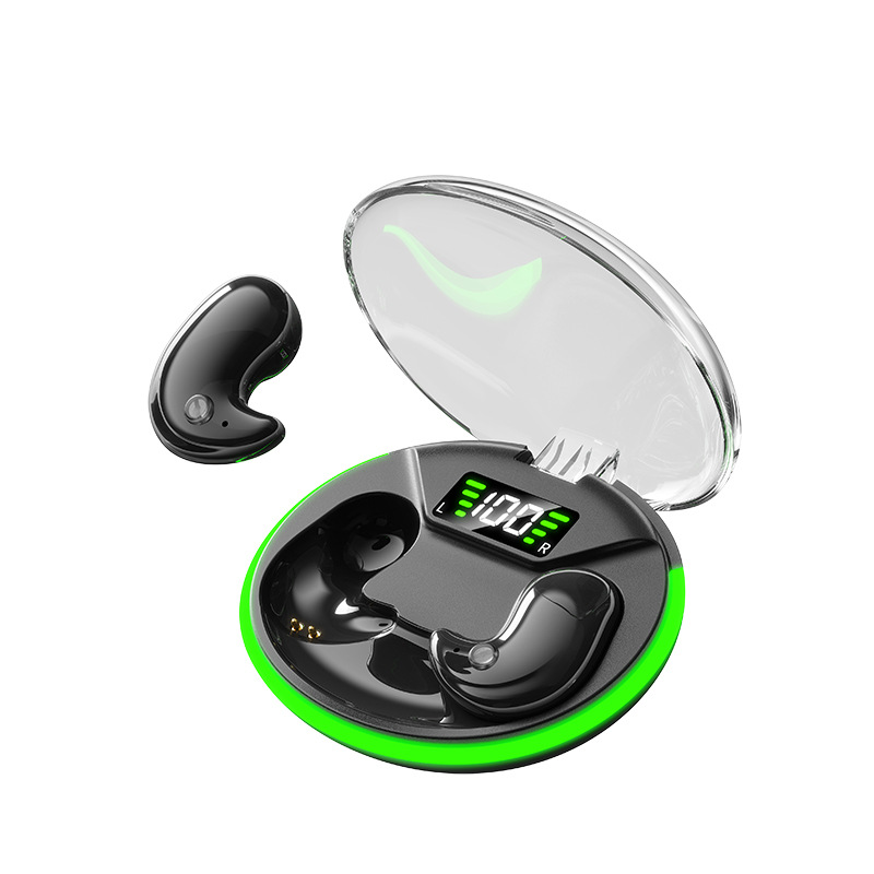 cross-border hot y190 sleep headset bone conduction mini bluetooth headset noise reduction digital display ultra-long life battery wholesale Specification drawing