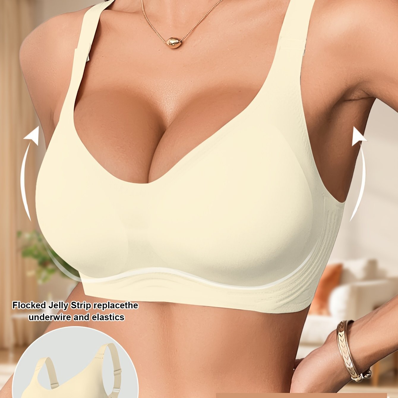 cross-border european and american tk amazon temu no steel ring large size sports bra seamless push up bra high quality spot full figure