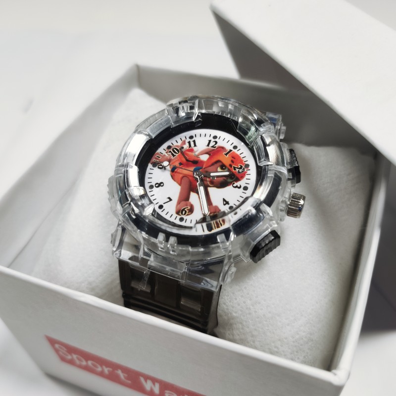 paw patrol cartoon cartoon creative colorful horse running light children luminous watch primary and secondary school boys girls watch details Picture