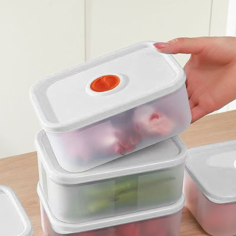 food grade crisper portable pp material food seal freezer box microwaveable transparent refrigerator storage box full figure