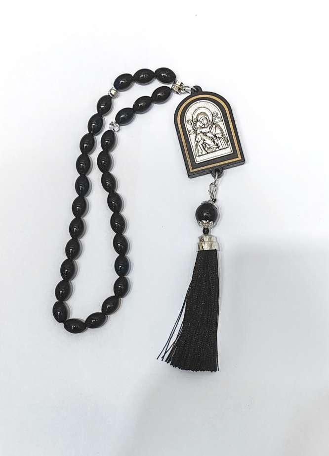 木制吊坠俄罗斯圣人像东正教圣母串珠车挂饰品挂饰多款成品创意挂件简约时尚个性装饰品配件礼品赠品