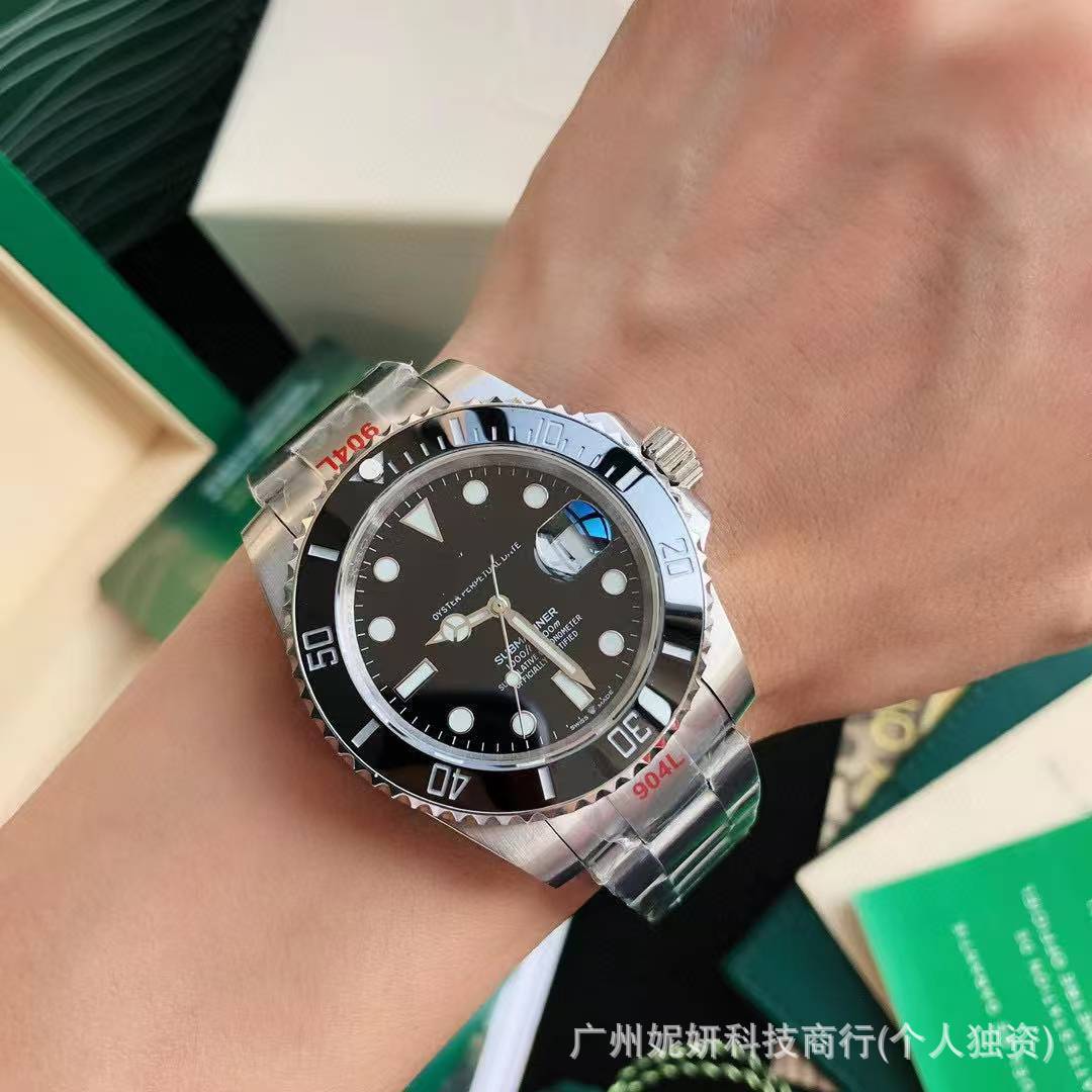 vs stalker c factory green submariner watch black water ghost men's business automatic mechanical watch luminous waterproof watch full figure