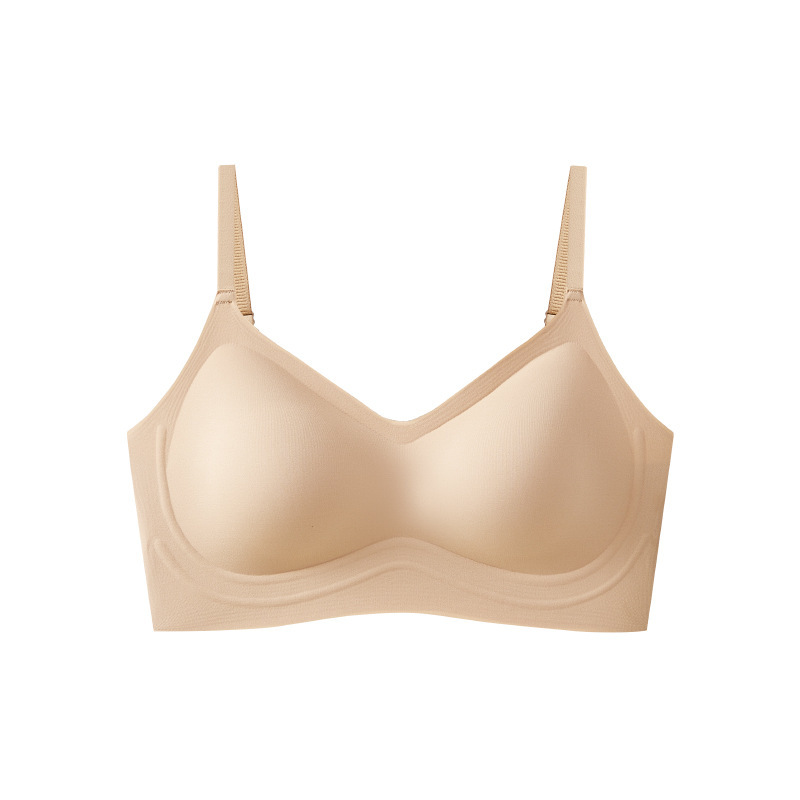 women's liquid foundation cartoon chest underwear small breast size exaggerating bra push up anti-slip breathable nude feel invisible bra Item Picture