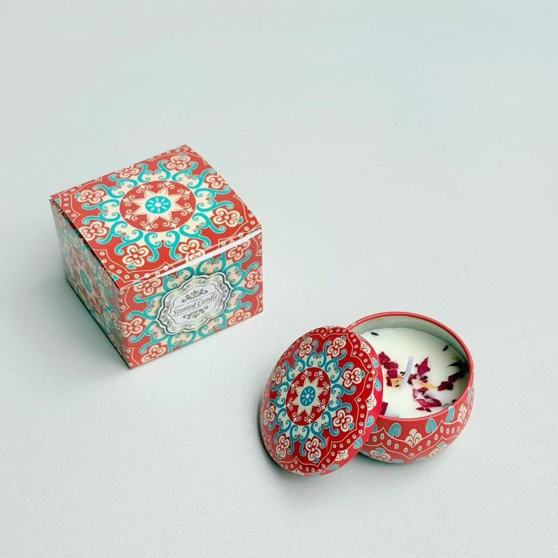 cross-border soy wax dried flower fragrance candles? wedding gift birthday gift flower fragrance incense candle details Picture