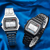f91w steel watch women's watch men's business clock multi-function led digital sports watch electronic clock Item Picture