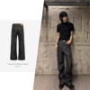 [csmy] echoforge original cow 13 oz machete skinny jeans commuter contraction trouser embroidered trousers Item Picture